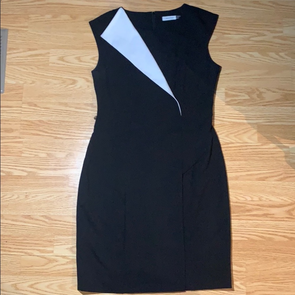 Stylish Black and White Calvin Klein Dress